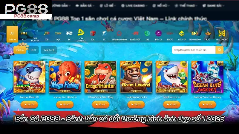 Bắn Cá PG88 - Sảnh bắn cá đổi thưởng hình ảnh đẹp số 1 2025