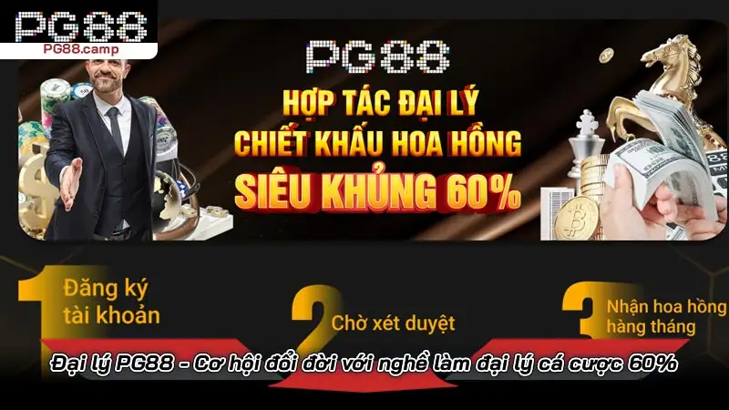 Đại lý PG88 - Cơ hội đổi đời với nghề làm đại lý cá cược 60% Đại lý PG88 - Cơ hội đổi đời với nghề làm đại lý cá cược 60%